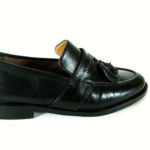 Johnston Murphy Black Loafers Dress Shoes Mens 8 M